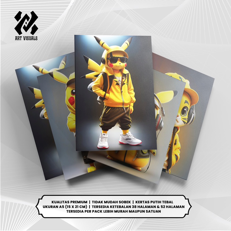 

Buku Tulis Custom Tema ANIME PIKACHU KEREN Terlengkap Termurah Model Bebas Pilih Foto / Buku Tulis Sekolah / Buku Catatan