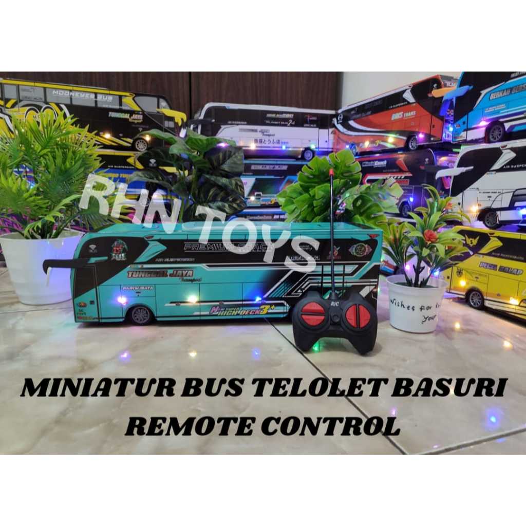 MINIATUR BUS TELOLET BASURI REMOT CONTROL