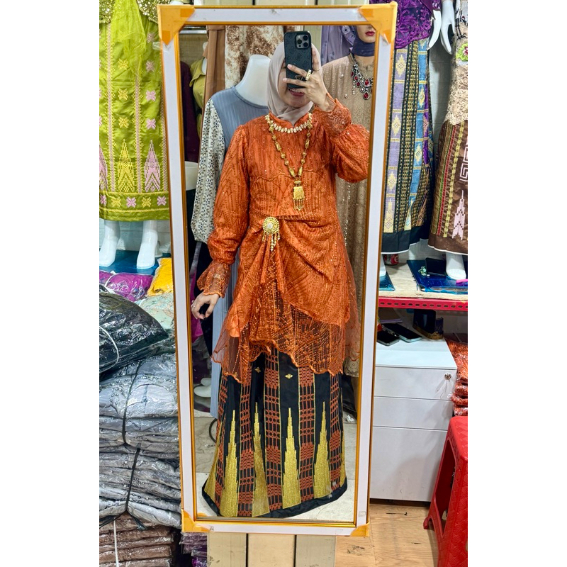 Baju Bodo Umbrellah Kingking Payet leher