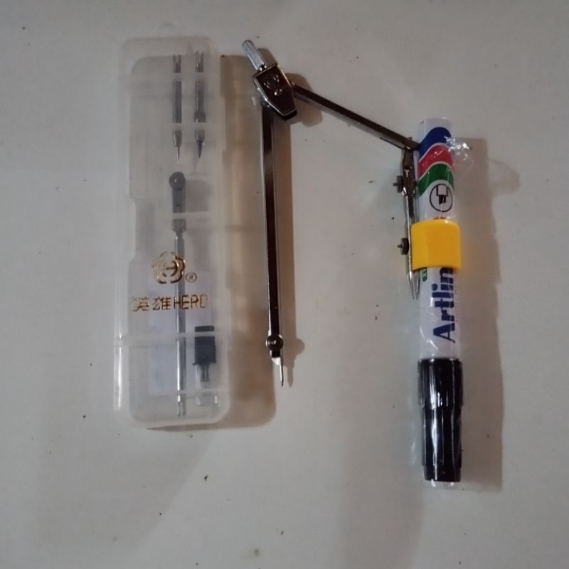 

JANGKA NASKAH MERK HERO sudah dimodif + pipa tempat spidol