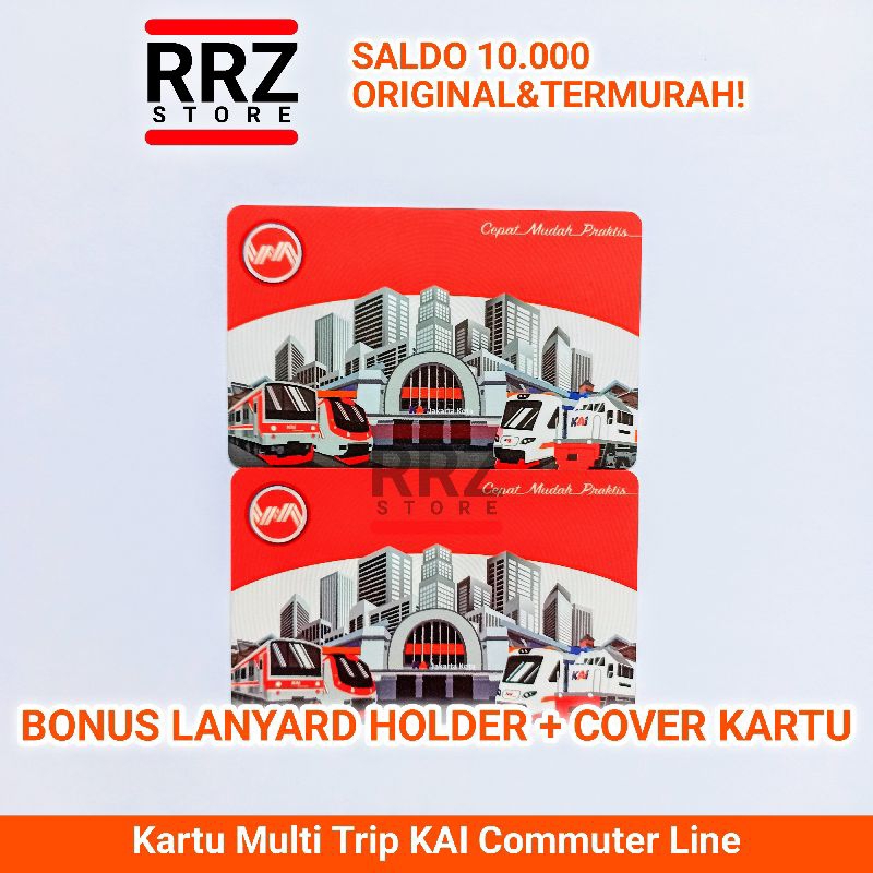 Kartu Multi Trip KRL Commuter Line Edisi Reguler Terbaru Merah