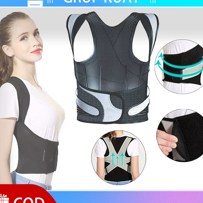 Top Korset Penyangga PunggungBack Posture CorrectorAlat Penegak Badan BungkukPosture Therapy Memperb