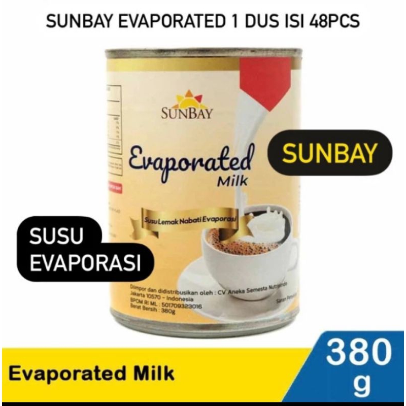 

Sunbay Susu Evaporasi/Evaporated Milk 380gr