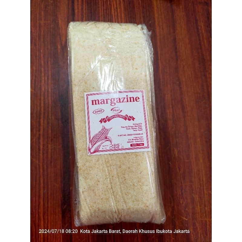 

TEPUNG ROTI MARGAZINE 1 kg