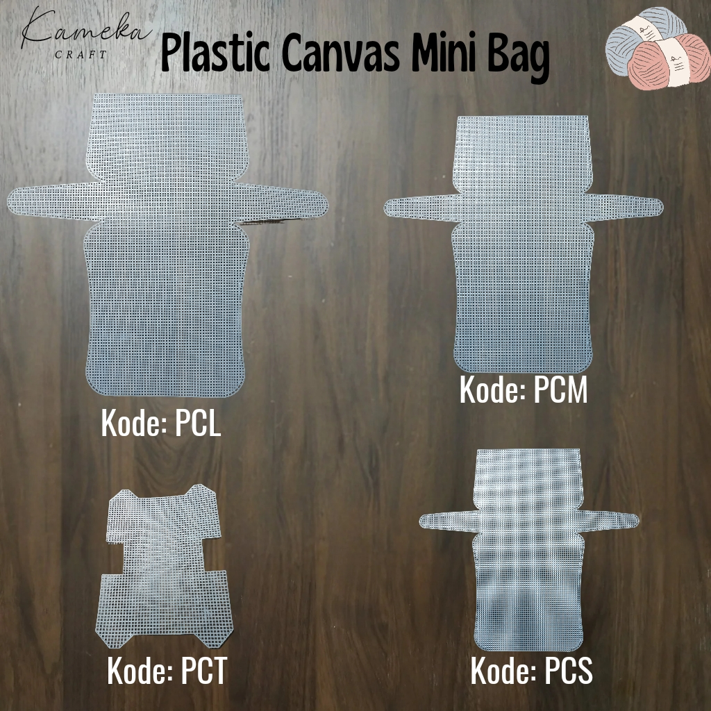 Plastic Canvas Clutch/ Jaring Rajut Tas Tangan - PC