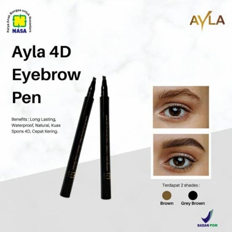 Ayla 4D Eyebrow Pen Aeena Brown