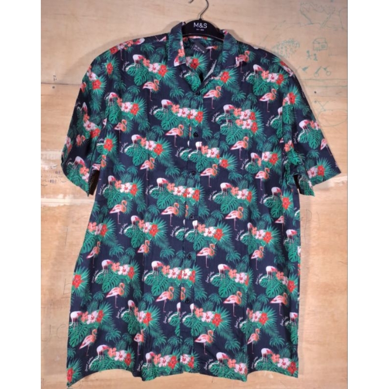 kemeja hawai flamingo saint lukas