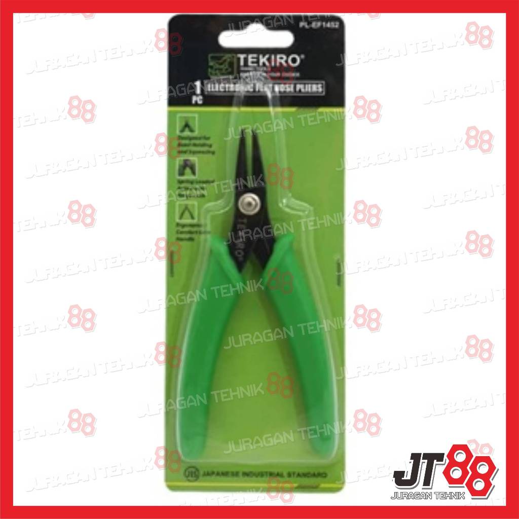 TEKIRO ELECTRONIC FLAT NOSE PLIERS 5 INCH / TANG LANCIP ELEKTRONIK