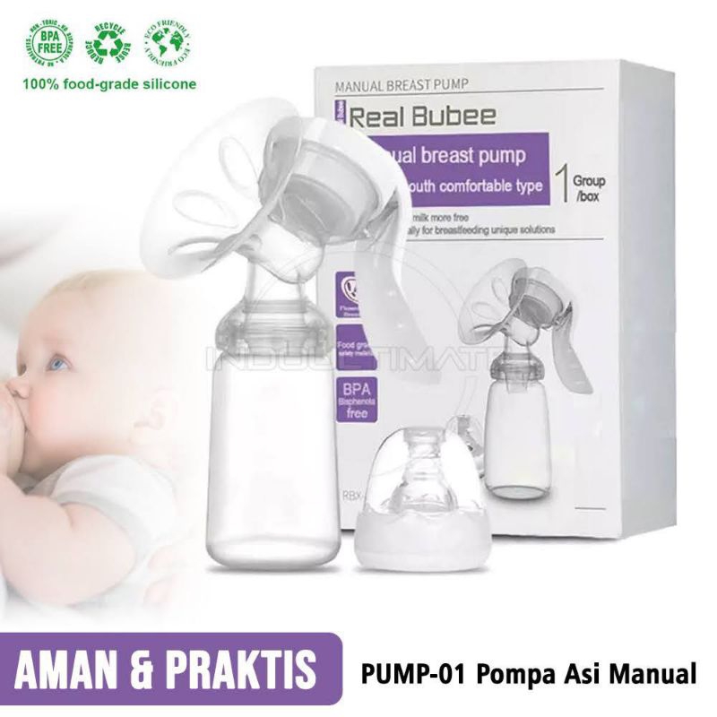 1pcs pumping asi manual Breast pumping Real Bubee pompa asi manual breast pump