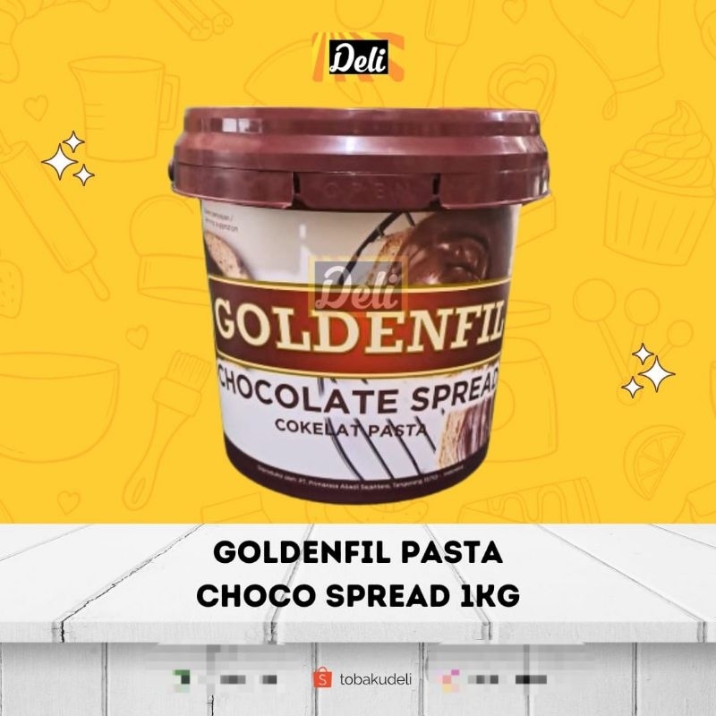 

Goldenfil Chocolate Spread Selai Pasta Olesan Isian Coklat 1kg