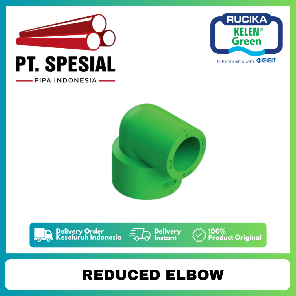 Vlok Elbow PPR Rucika / Reducer Elbow PPR / Reduced Elbow PPR - 06