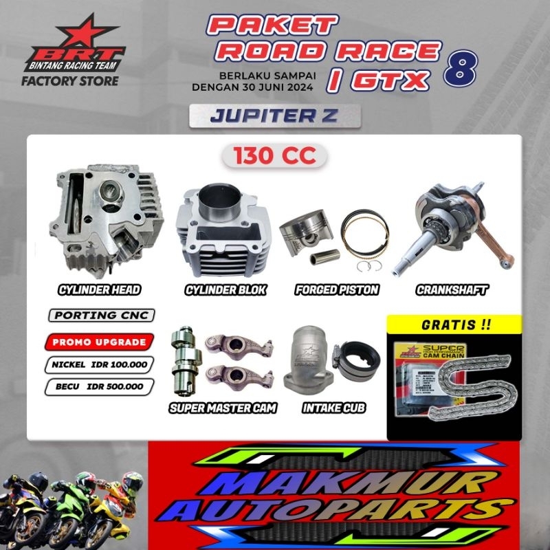 PAKET ROAD RACE / GTX 8 - JUPITER Z BINTANG RACING TEAM BRT