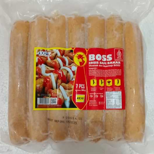 

BOSS Sosis Bakar Keju Jumbo 7pcs 500gr