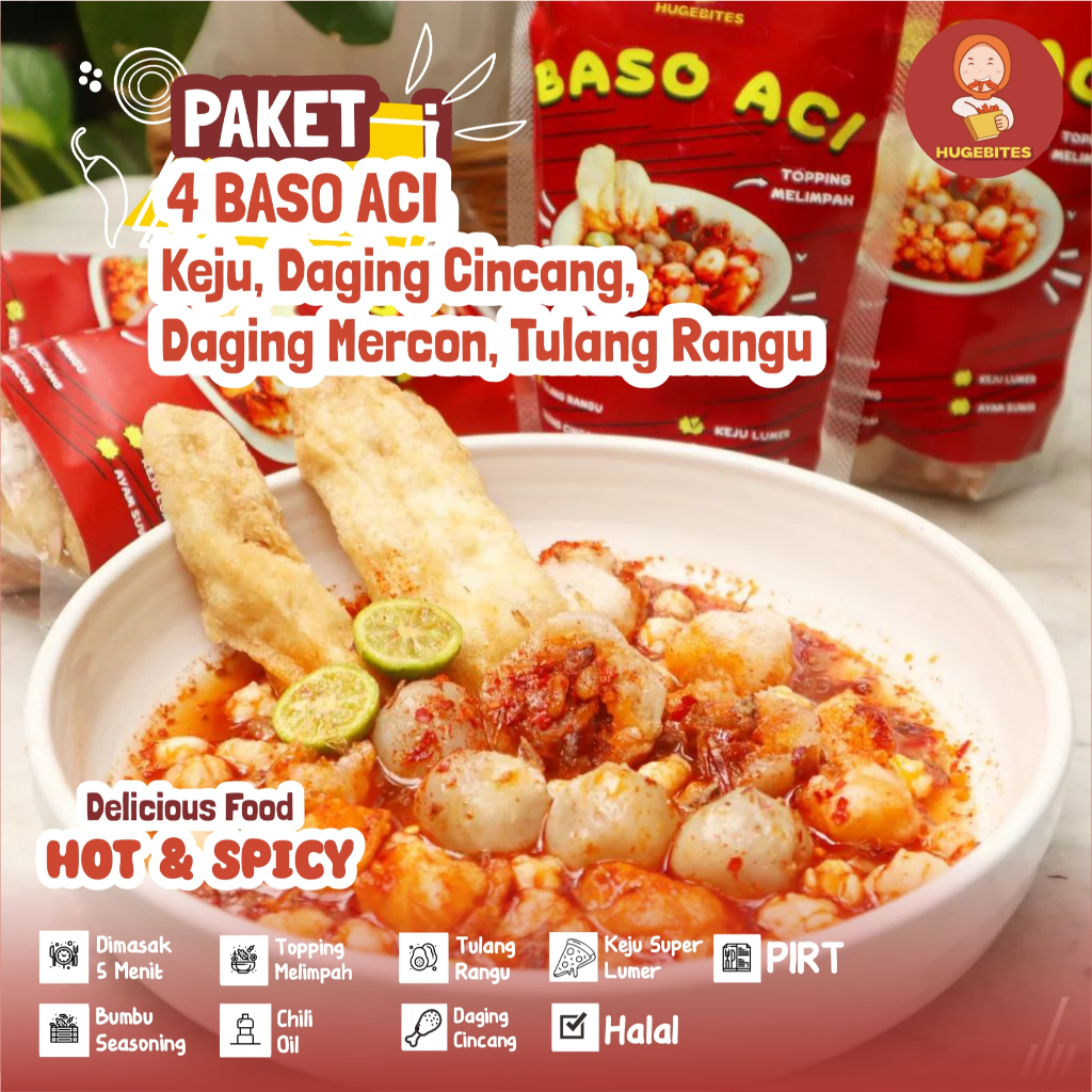 

PAKET 4 BASO ACI (KEJU, DAGING CINCANG, DAGING MERCON DAN TULANG RANGU) MURAH MERIAH READY STOCK