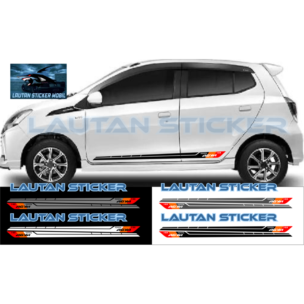 cutting stiker mobil toyota agya stiker list mobil agya