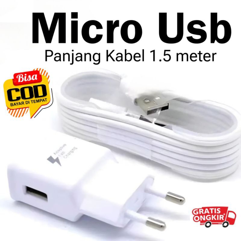 Charger Samsung A03 A10s A10 J2 Prime Original Fast Charging Micro Usb Carger Casan Carjer Ori