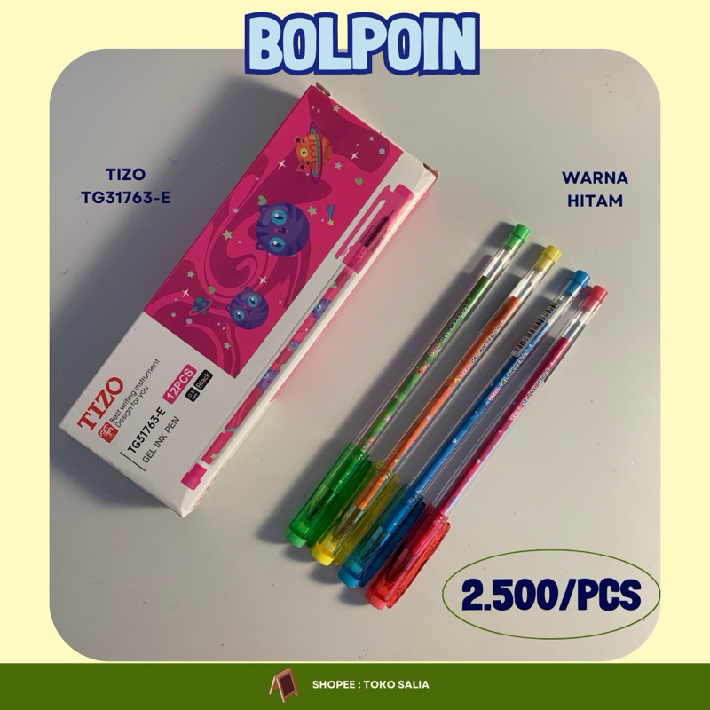

bolpoin / pulpen tizo tg31763-e (hitam)