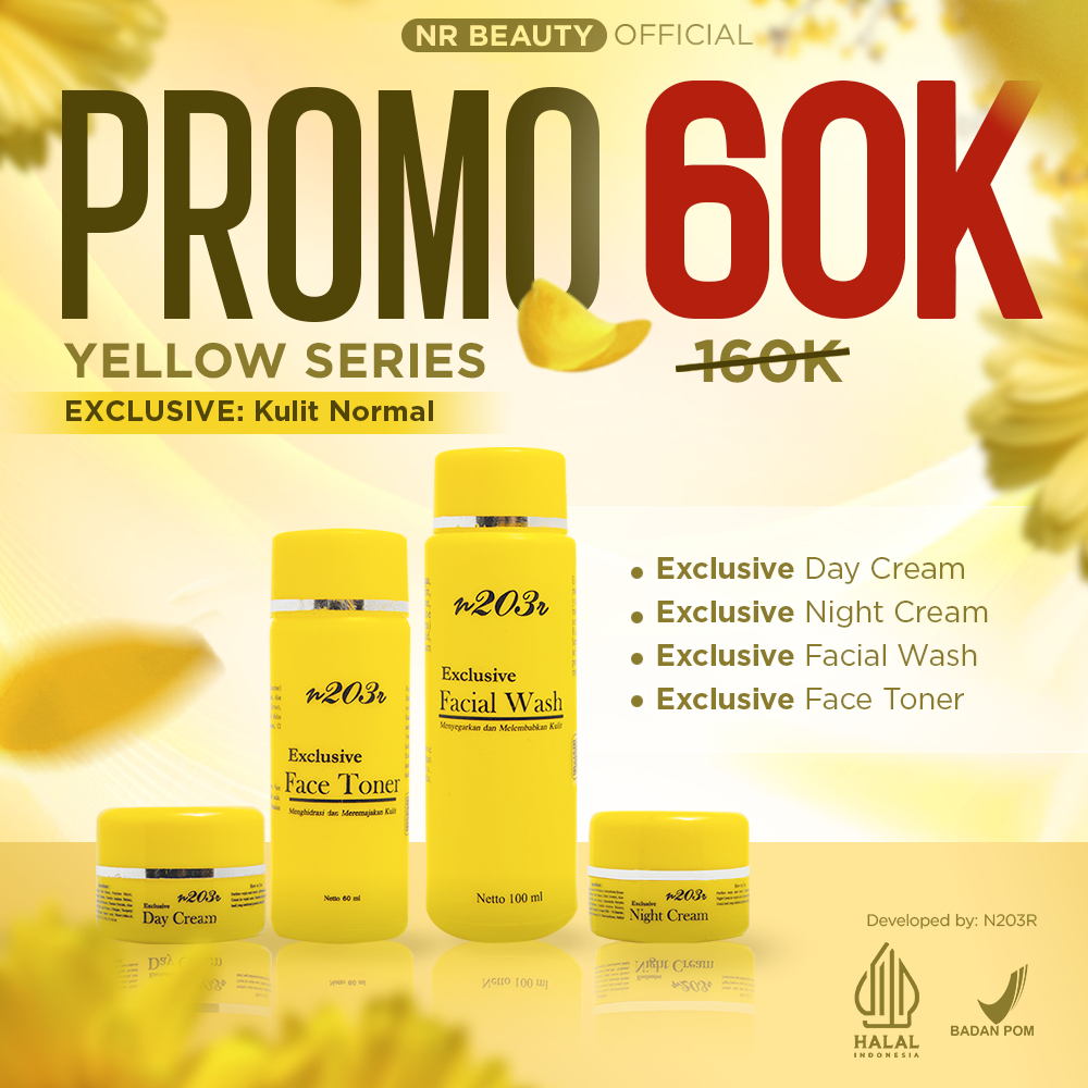 Paket Skincare N203R Yellow Series Exclusive Original NR Beauty