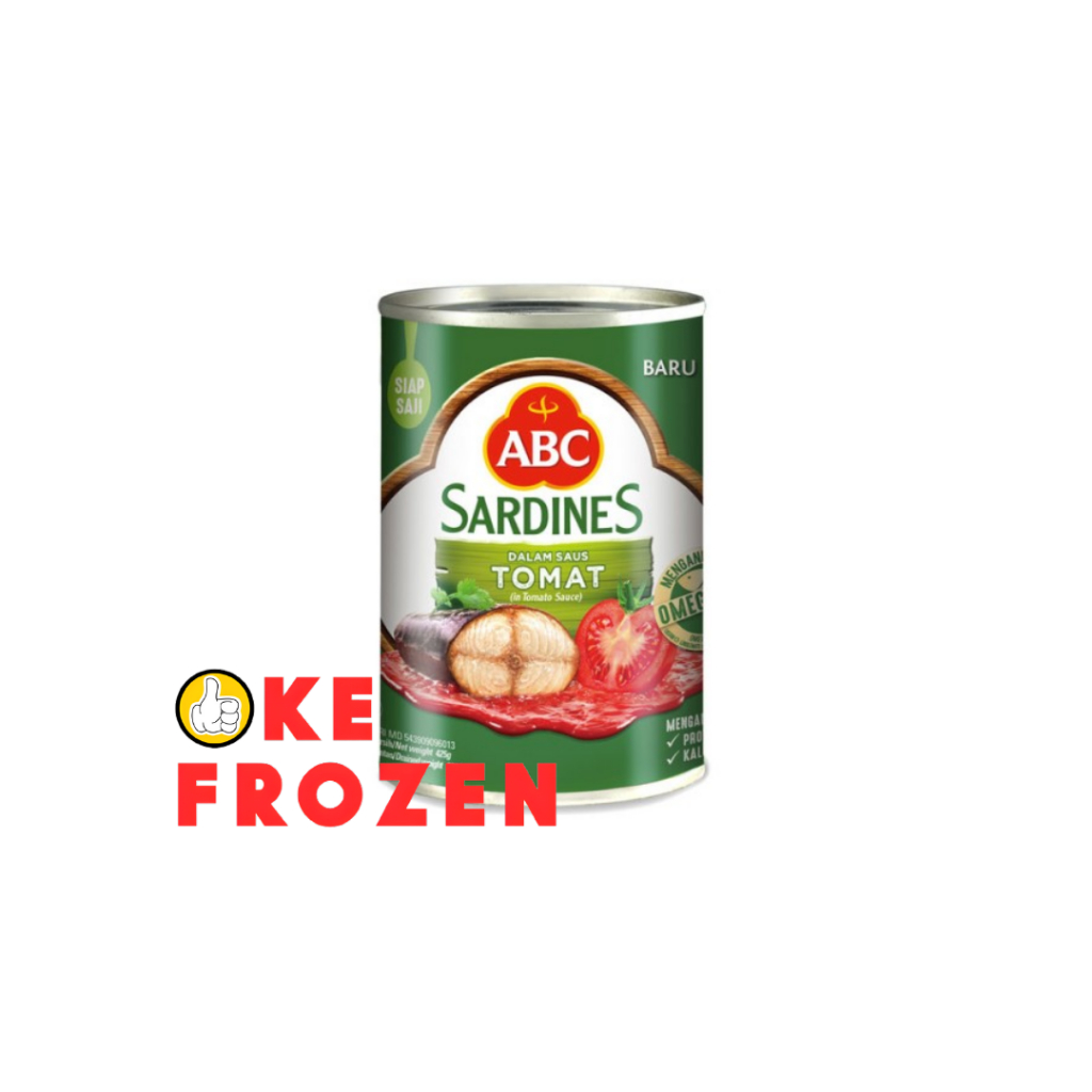

ABC SARDEN SAUS TOMAT 425GR IKAN SARDEN KALENG