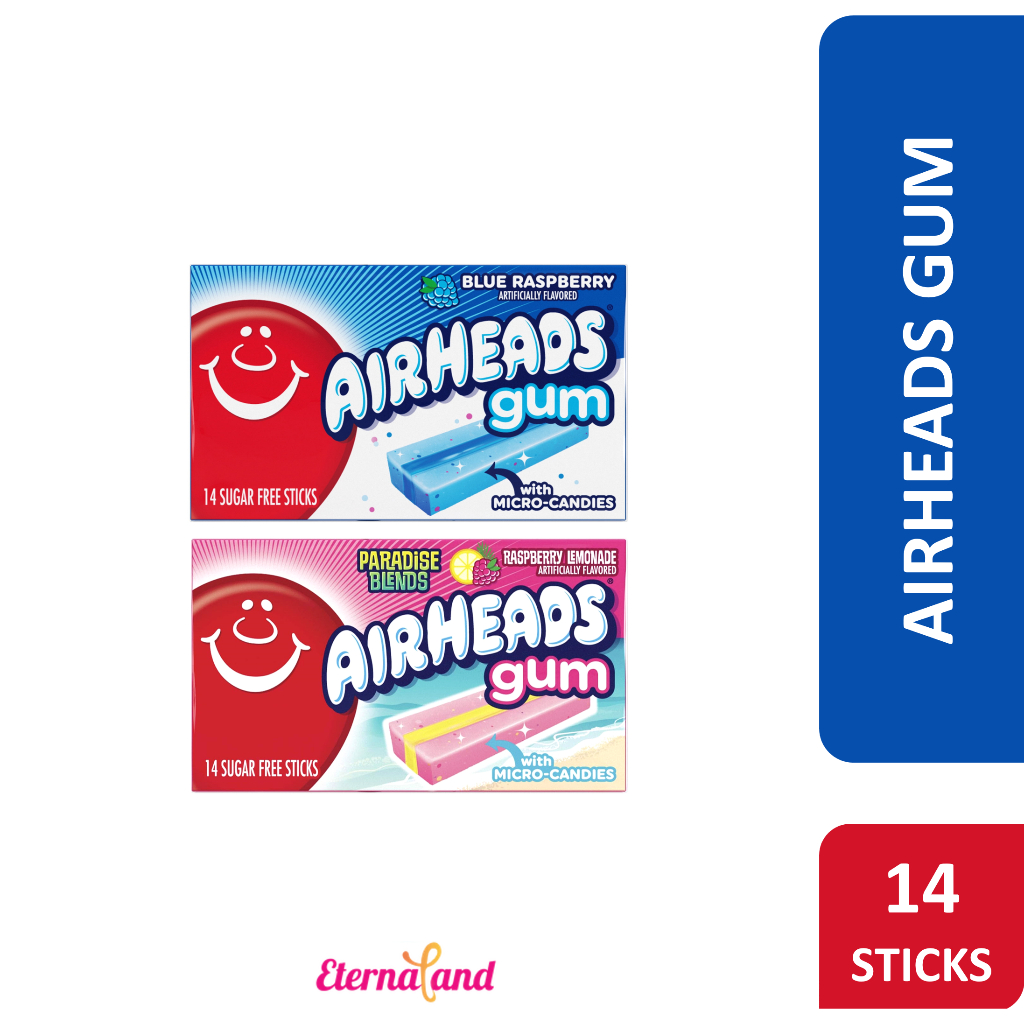 

Airheads Gum Candy - permen karet rasa buah impor USA