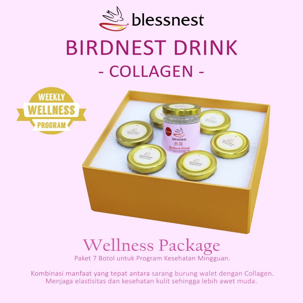 

Minuman Sarang Burung Walet - Blessnest Drink Collagen (REBORN) Program 1 Minggu