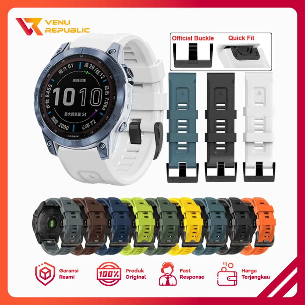 Strap Silicone Garmin Fenix 7 Fenix 7x Silicon Tali Jam Smartwatch