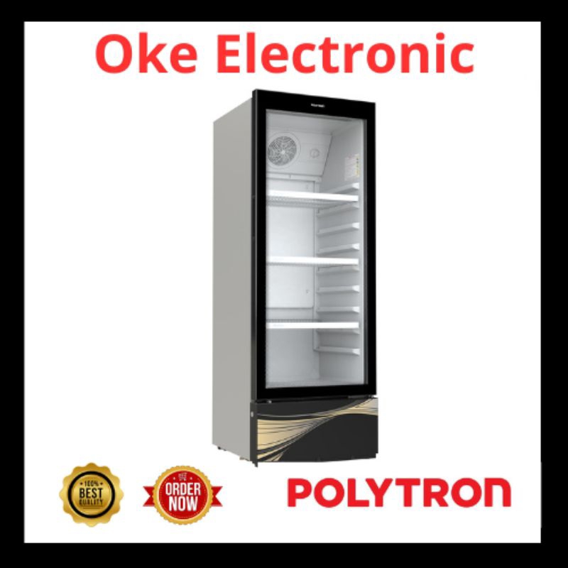 SHOWCASE MINUMAN PENDINGIN POLYTRON 3 RAK 180 LITER - SCN 187