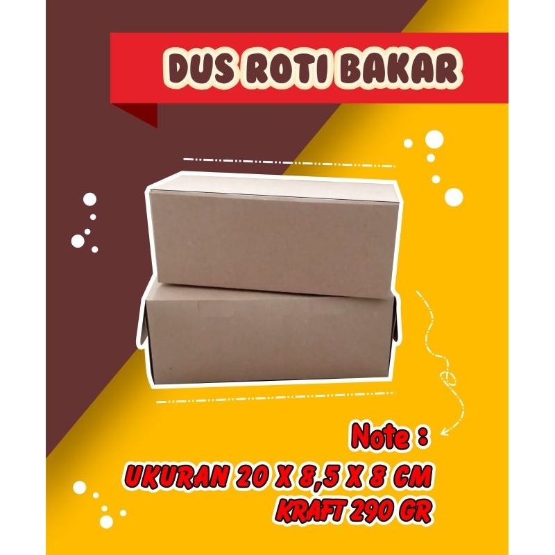

dus roti bakar/bahan kraft laminasi