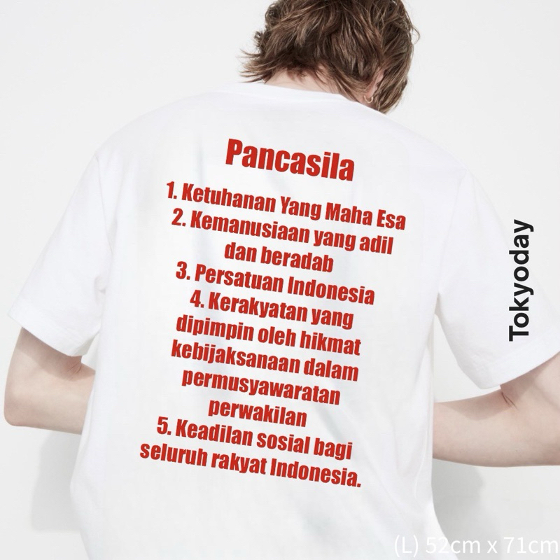 Kaos Pancasila Garuda Indonesia / Kaos 17 Agustus
