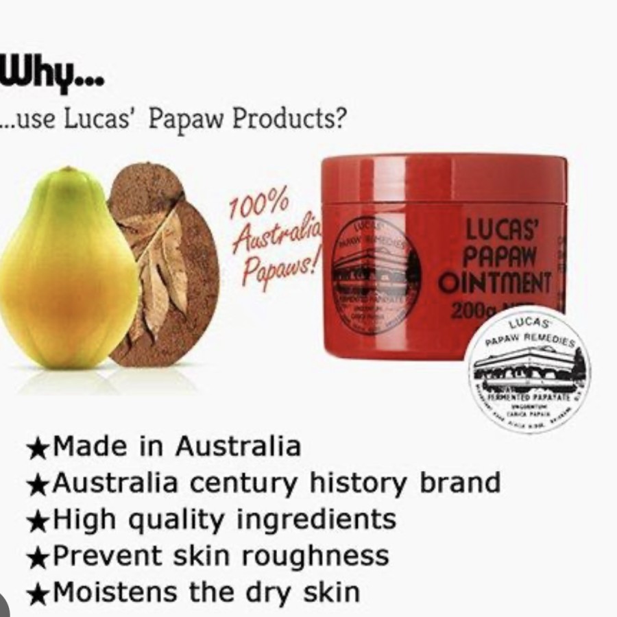 Lucas Papaw Ointment 75gr Original Australia