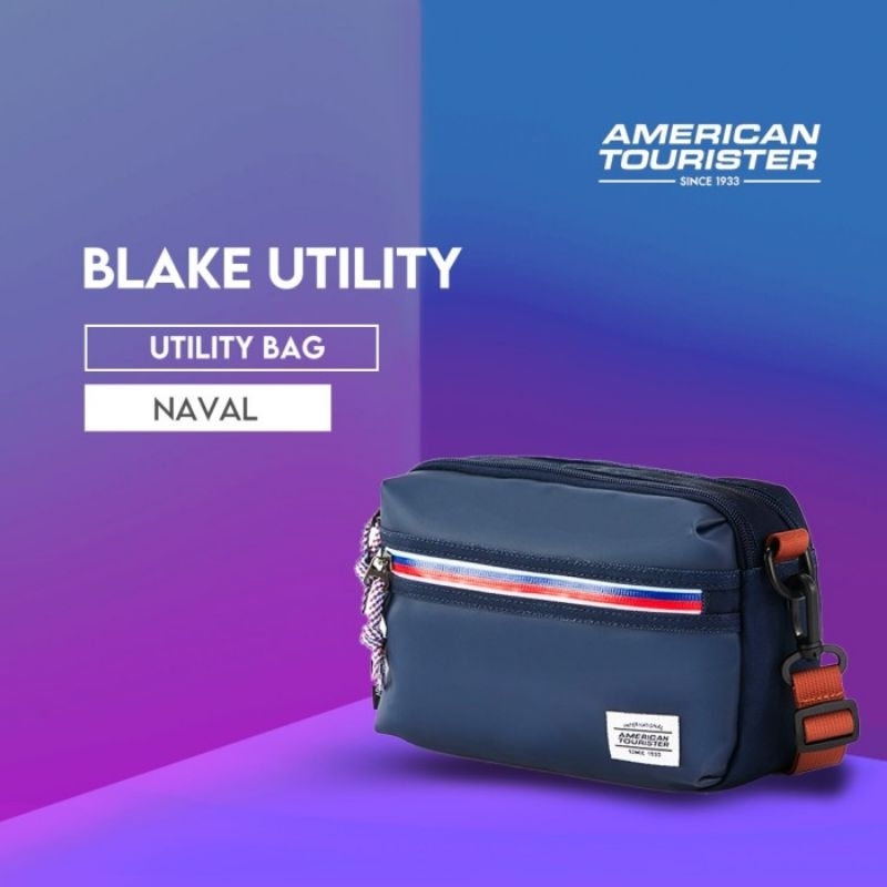 Tas American Tourister Waist Bag Blake Utility Bag AS - Naval