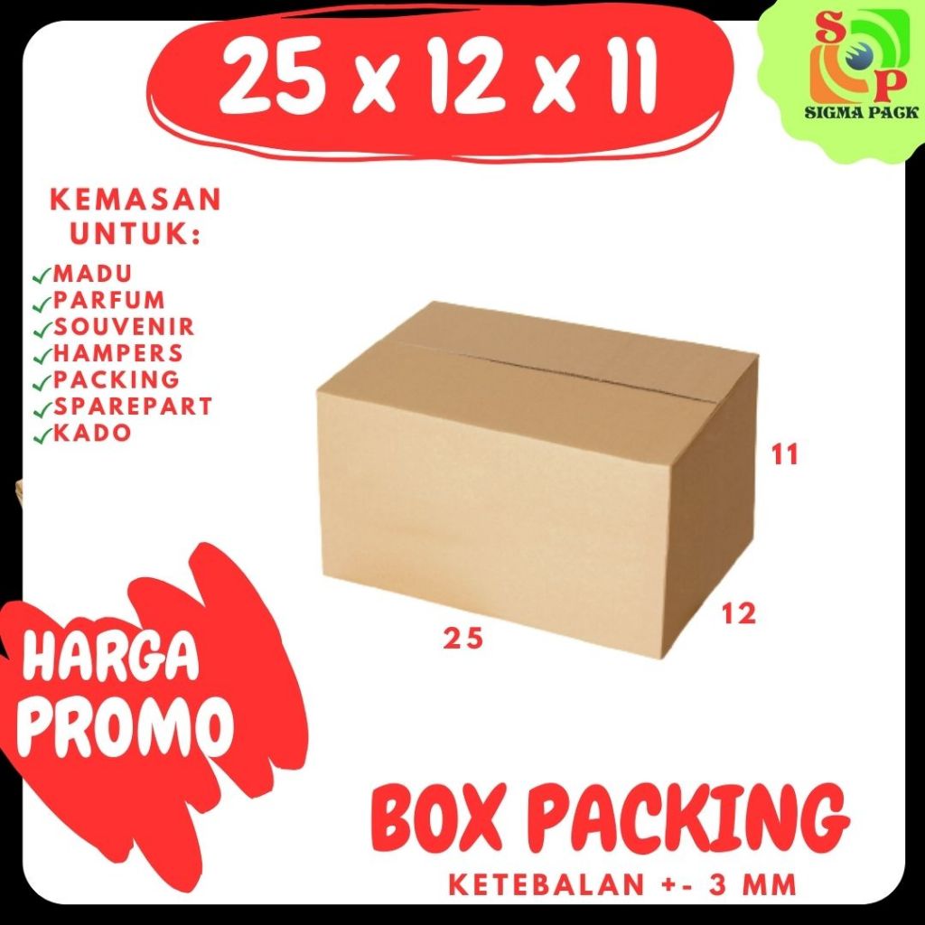 

Kardus 25x12x11 Packing Olshop /Box 25x12x11 A1 /Dus 25x12x11 Kotak Kemasan Box kardus botol Parfum