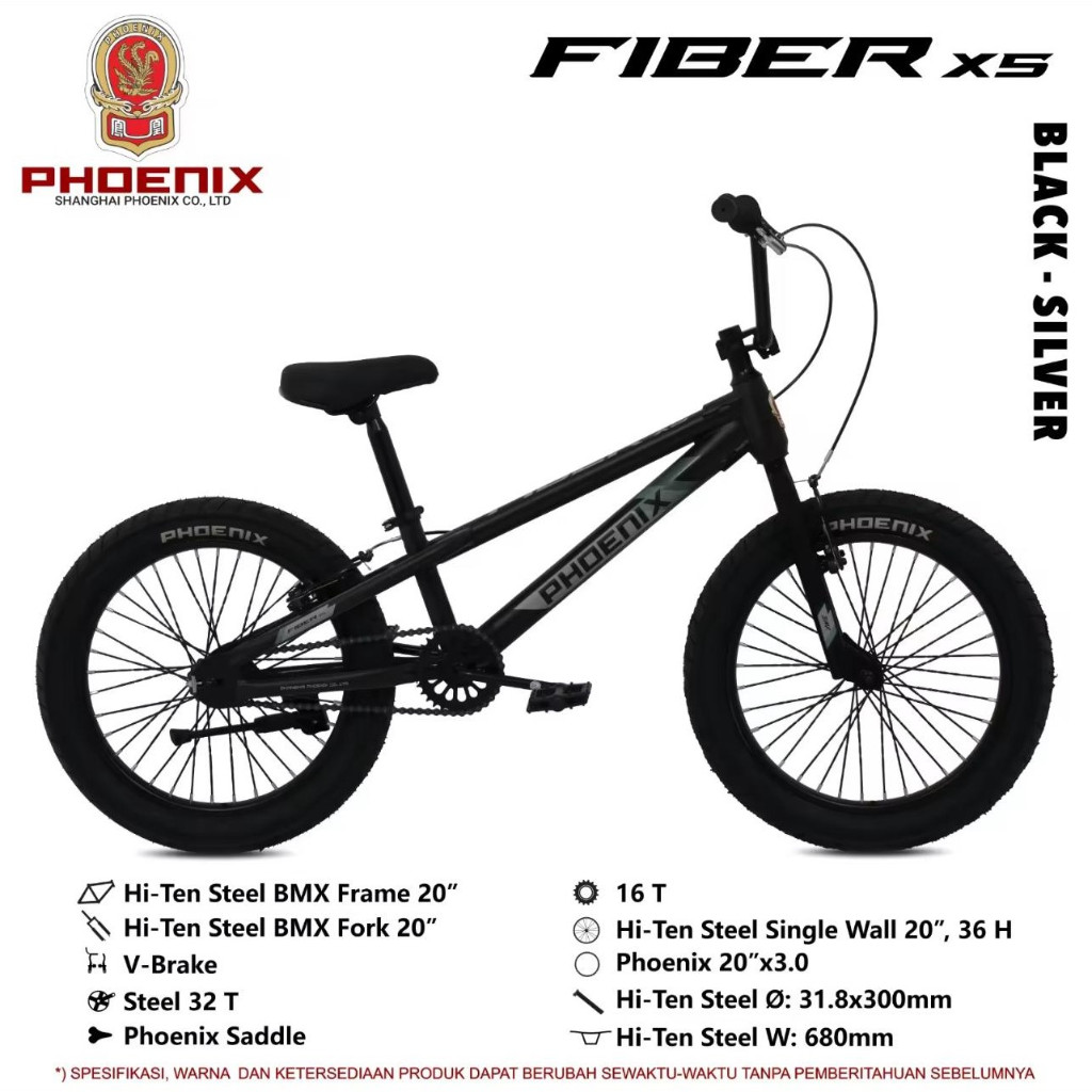 PHOENIX FIBER X5 20 inch Sepeda Anak BMX Cowok
