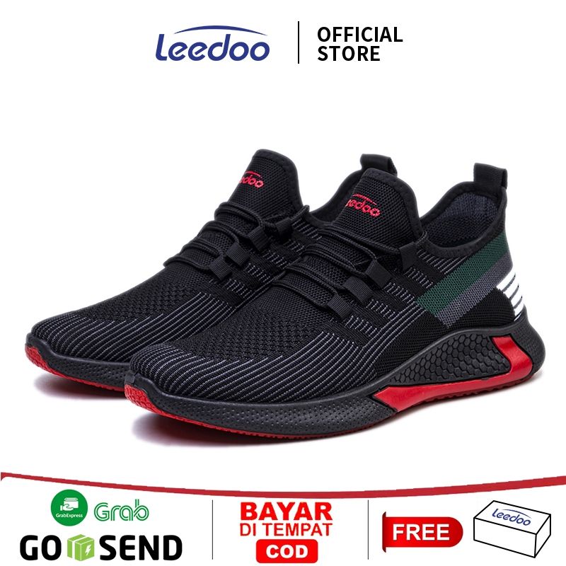 Leedoo Sepatu Running Pria Original Kerja Shoes Casual Sneakers Sportstyle Sepatu Wanita MR144