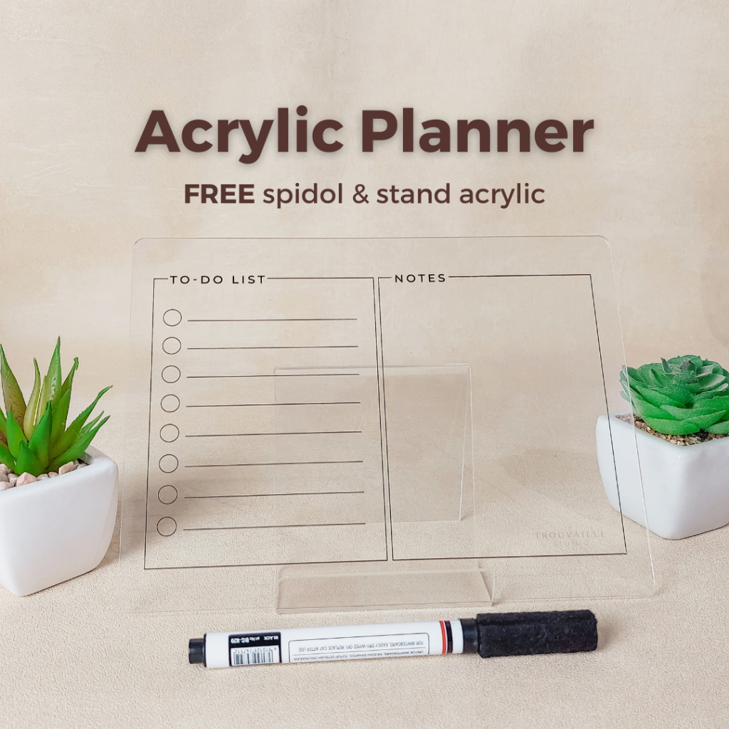 

Acrylic Desk Planner - Akrilik Weekly Plan - Acrylic To-Do List