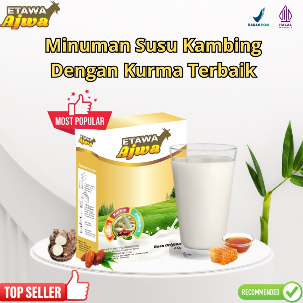 

Susu Kambing Etawa Plus Kurma Ajwa Menjaga Dari Asam Lambung Tinggi Dan Merawat Tulang Sendi