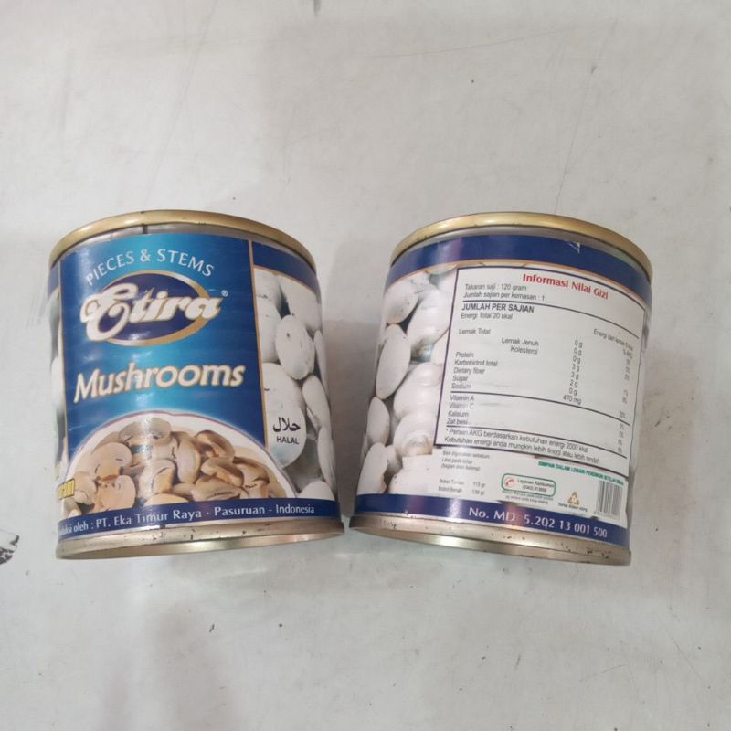 

ETIRA Mushrooms 113gram potongan jamur dalam larutan garam jamur etira