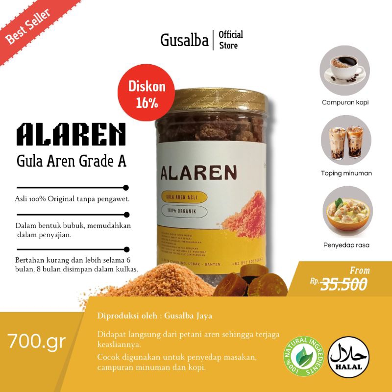 

Gula Aren/Gula Merah Bubuk Asli 100% Alami Tanpa Pengawet