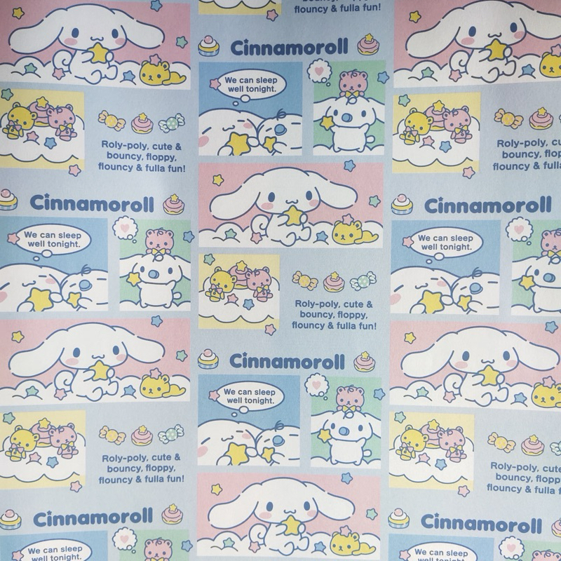 

Kertas Kado Jumbo Sansan Wawa Sanrio / Kertas Kado Jumbo Sanwa Cinnamon Roll / Kertas Kado Jumbo Sanwa Cinnamonroll 2