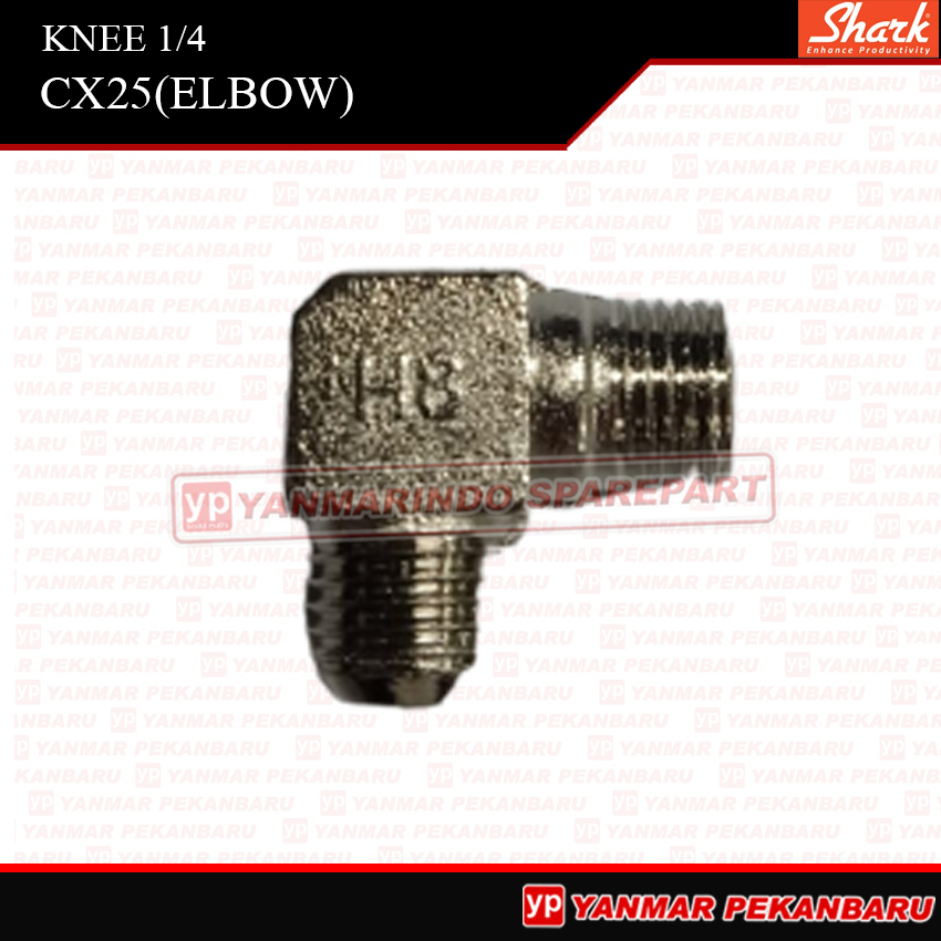CX25 Knee 1/4 Elbow Redfox Mesin Kompresor Listrik
