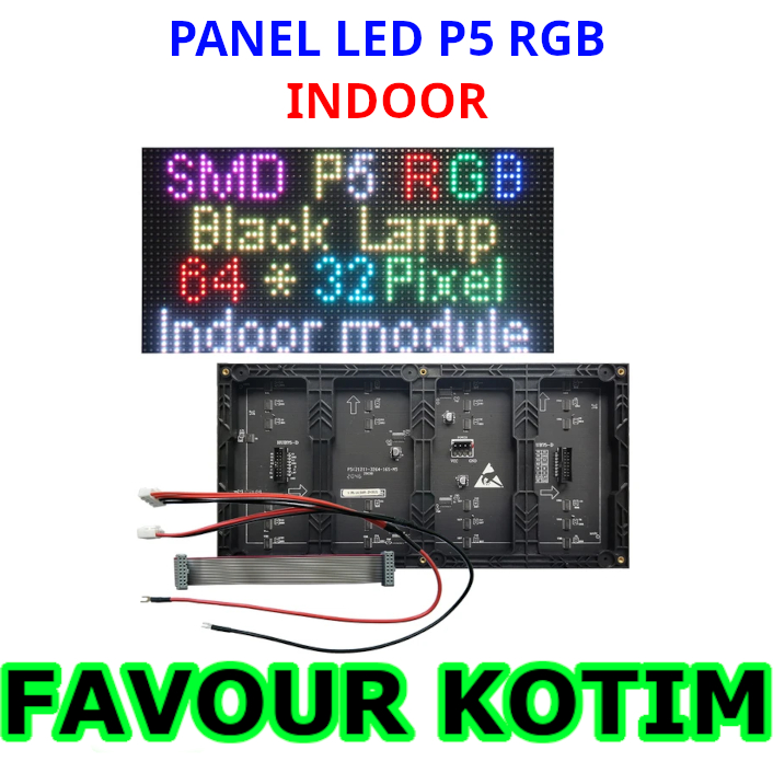 PANEL MODULE MODUL LED P5 RUNNING TEXT SMD RGB INDOOR FVKOTIM