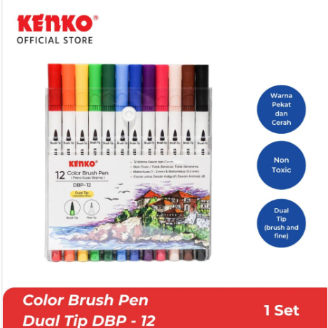 

Kenko - Brush Pen / Kuas Dual Tip DBP-12