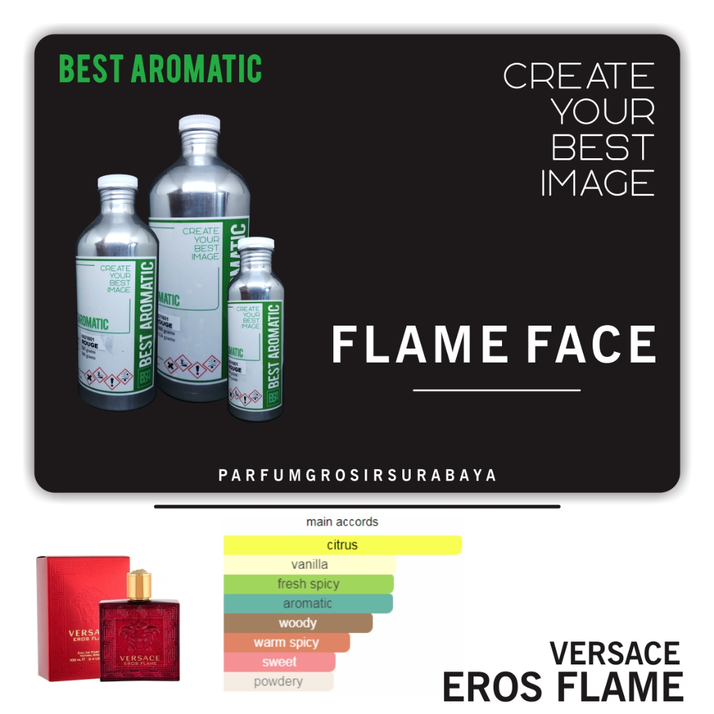 Bibit Parfum - FLAME FACE | Versace Eros Flame | Best Aromatic | Segel