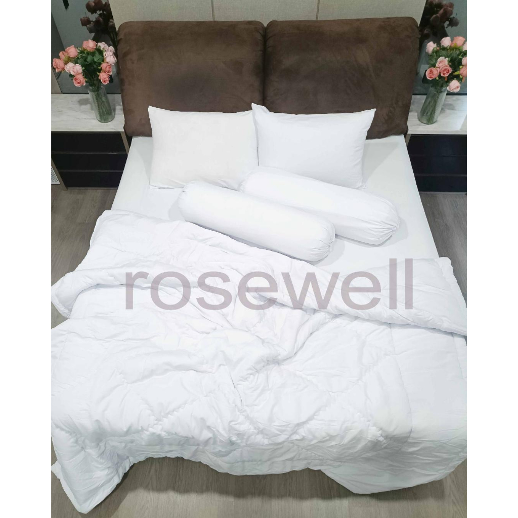 Rosewell Seprei Microtex Polos - Putih