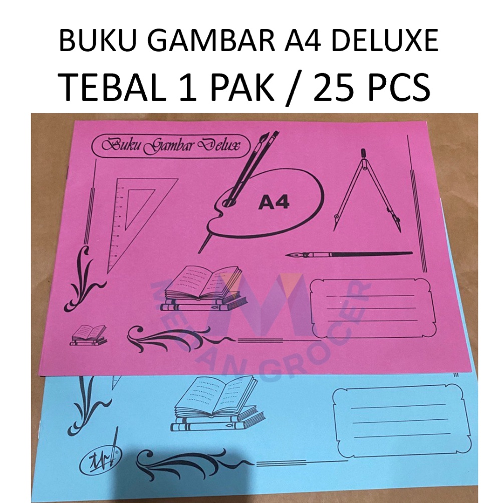 

Buku gambar A4 Deluxe TEBAL premium 1 pak 25 pcs KODE X8K4