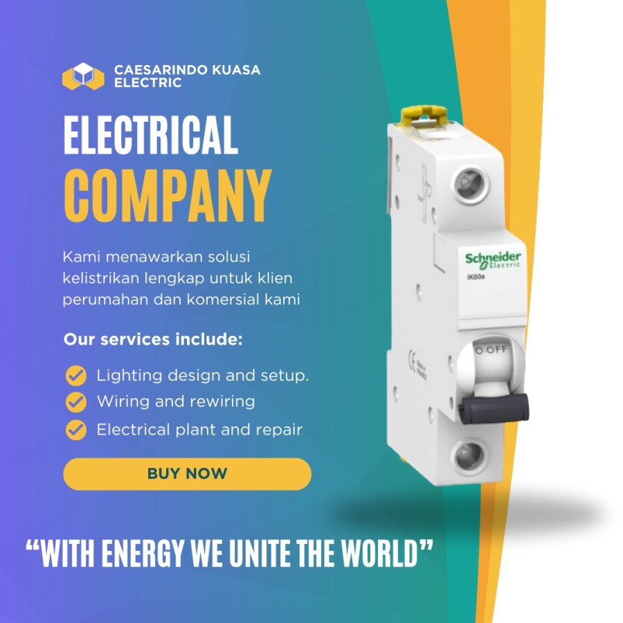 MCB 25A 1P SCHNEIDER IK60A A9K14125 25AMPER 1PAS 25AMPERE 1PHASE 1POLE SNEIDER ELECTRIC LISTRIK ASLI