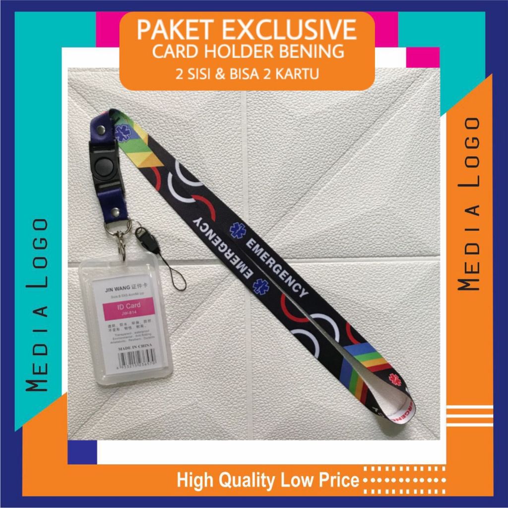 

UNIT EMERGENCY Lanyard, Strap ID, HP/Flashdisk Printing Digital