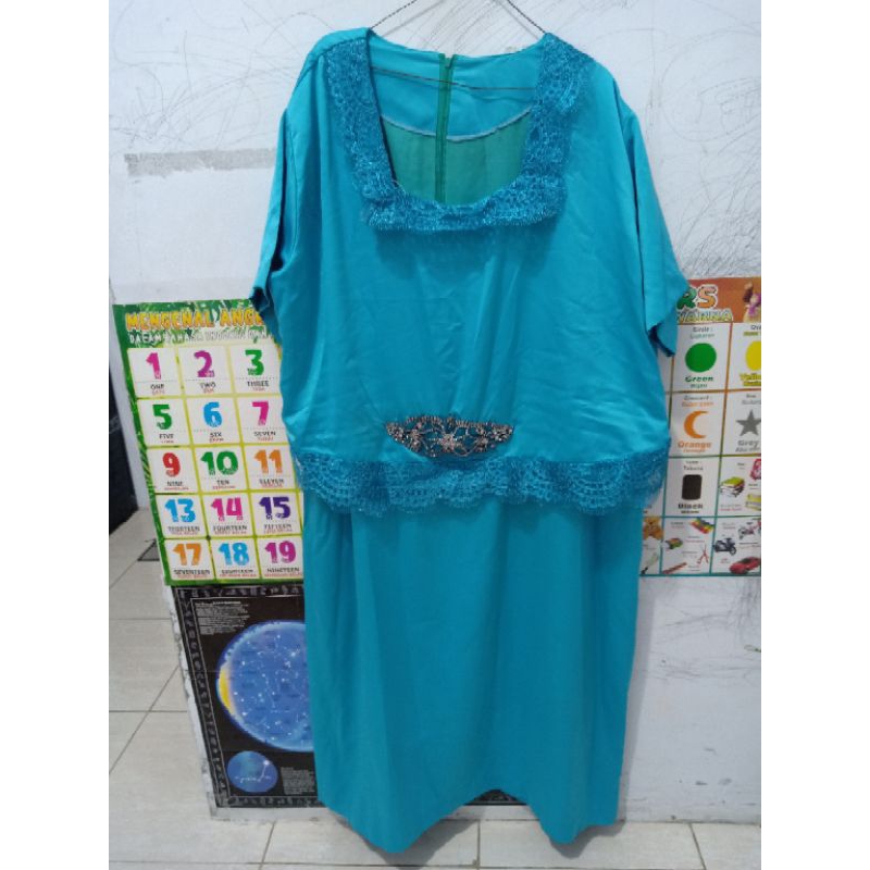 Dress Jumbo Biru laut