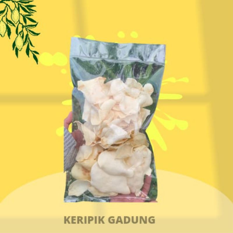 

keripik gadung 100 gram renyah enak dan siap makan
