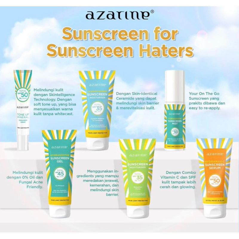 AZARINE SUNSCREEN || AZARINE SUNSCREEN MOISTURIZER